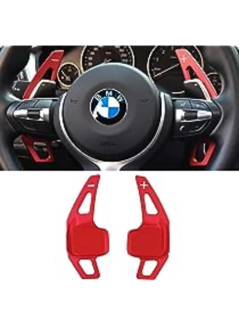 بي إم دبليو دواسات تغيير السرعات اليدوية لسيارة BMW F30 باللون الأحمر - معدنية - Image 3